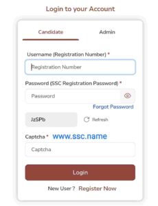 SSC login