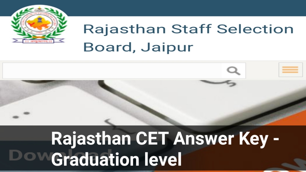 Rajasthan CET Graduation level Answer key