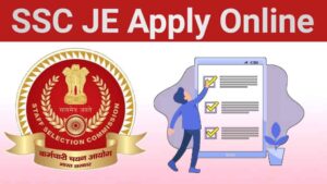 SSC JE Apply Online