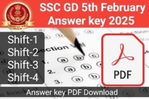 SSC GD Answer key 5th February 2025